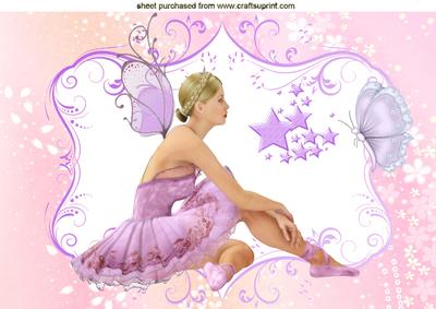 Fairy Ballerina A4 Topper