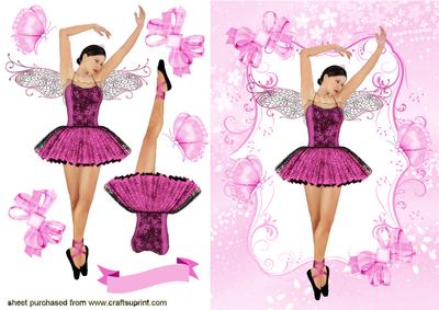 Ballerina in Rose Pink Dress