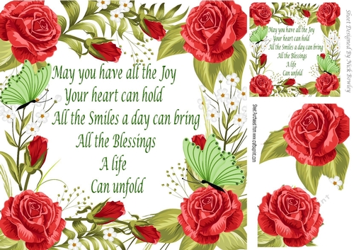 Lovey frame adorned with red roses for that special someone 8x8