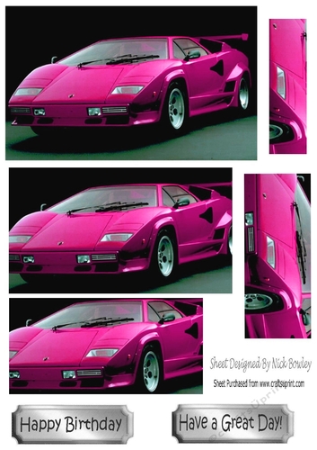 Lovely Pink Lamborghini pyramids
