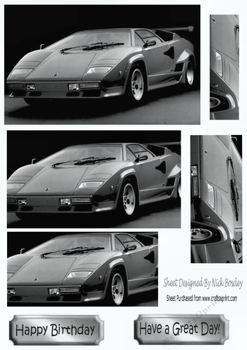 Lovely silver Lamborghini pyramids