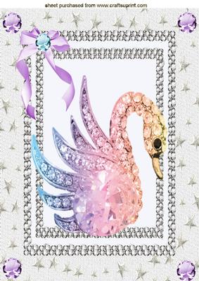Rainbow Swan A4 Topper