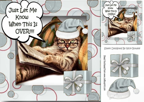 Just let me know when this is over Grumpy cat (silver) 8x8