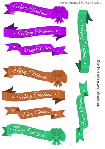 Lovely christmas banners in png (TWO)