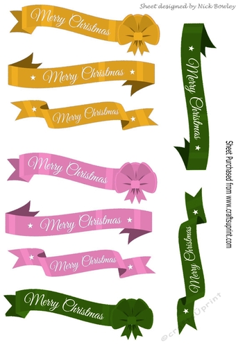 Lovely christmas banners in png (THREE)