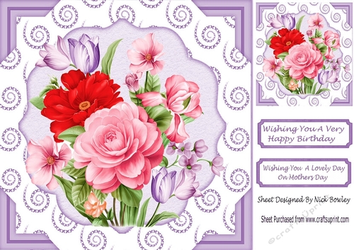 Pretty flowers for that special day 8x8