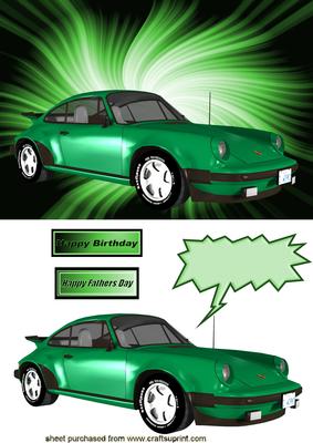 Green Sports Car