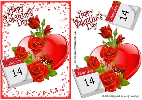 Pretty red rose for that special day the 14th A5