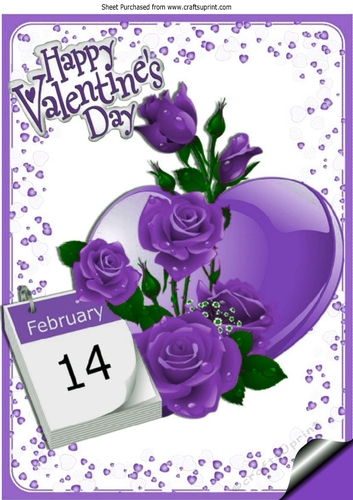 Pretty purple rose for that special day the 14th A4