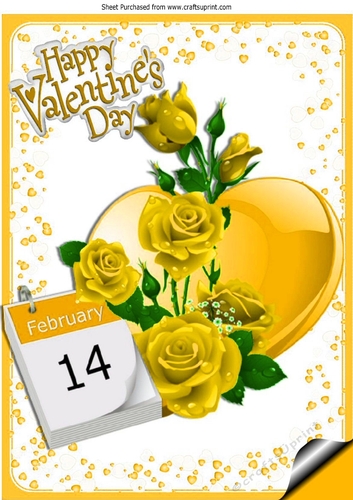 Pretty gold rose for that special day the 14th A4