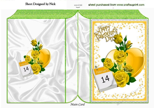 Pretty gold rose for that special day the 14th folded book