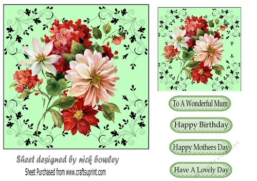 Flowers for mum her special day 5x5