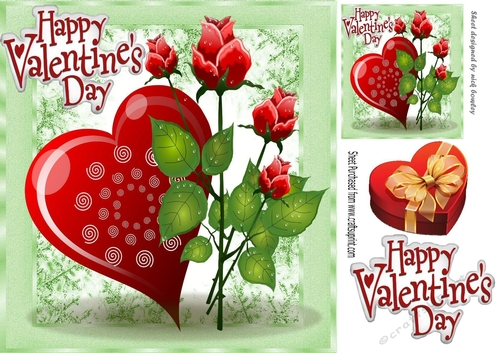 Valentines Surprise in that red heart shaped box 8x8