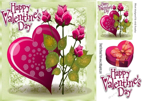 Valentines Surprise in that pink heart shaped box 8x8