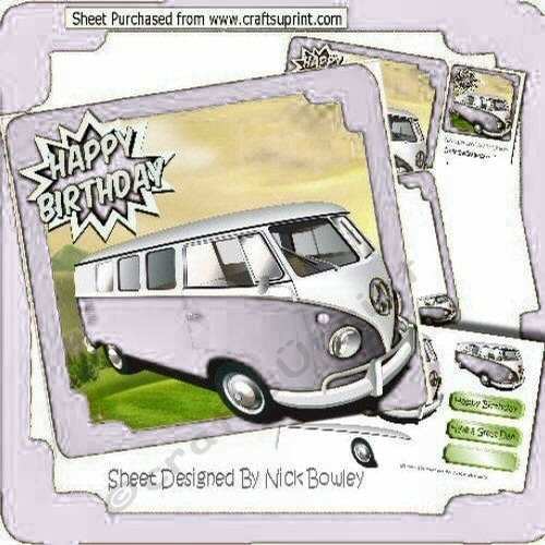 silver Campervan in the meadows 8x8 mini kit
