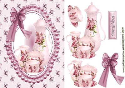 Pretty Floral China Teaset