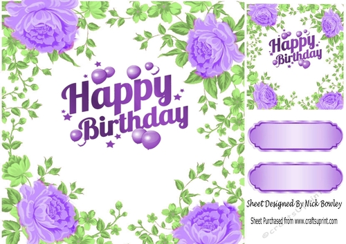 I Love Dragons, in a frame of purple roses 8x8 insert verse