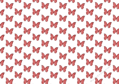 Pretty blush rose coloured butterflies  backing paper