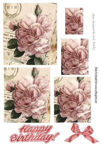 Pretty peach peonies with rose buds with script pyramids