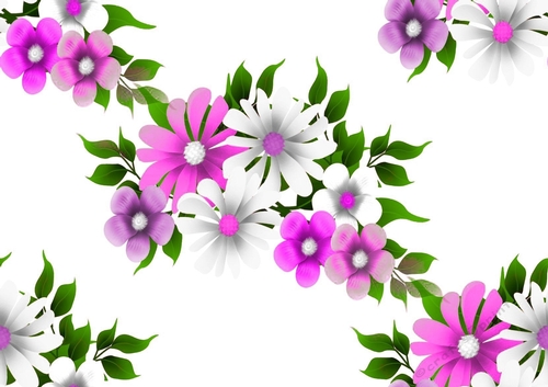 lilac/pink/white flowers backing paper (LARGE)