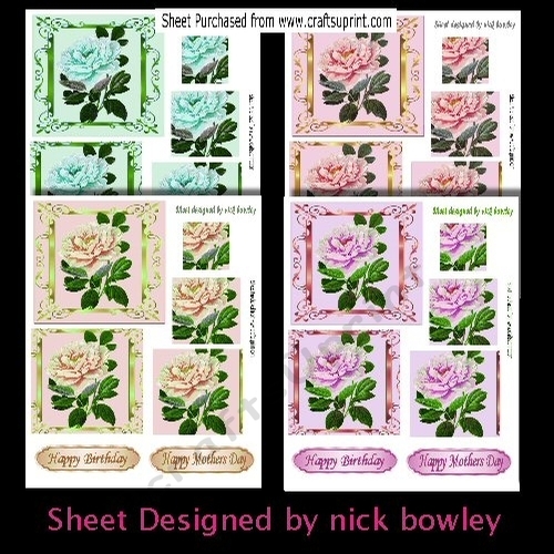 4 Lovely Birthday/Mothers day rose pyramids mini kit