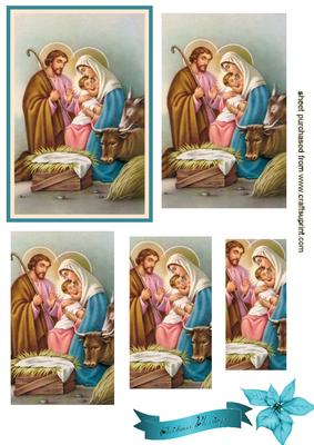 Lovely Christmas Nativity Scene Pyramids