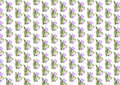 purple tulips backing paper (white)