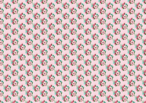 Pretty Tropical small Flowers Backing paper( PINK)