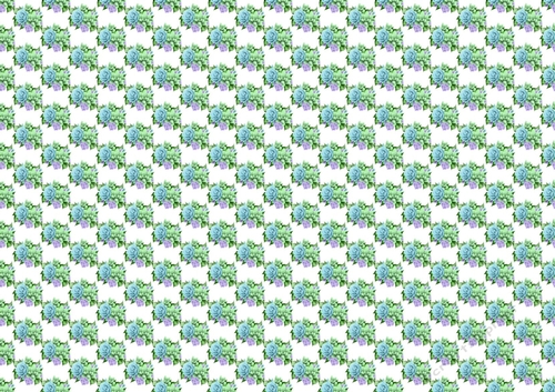 Pretty Tropical Flowers lilac/blue Backing paper (SMALL WHITE)