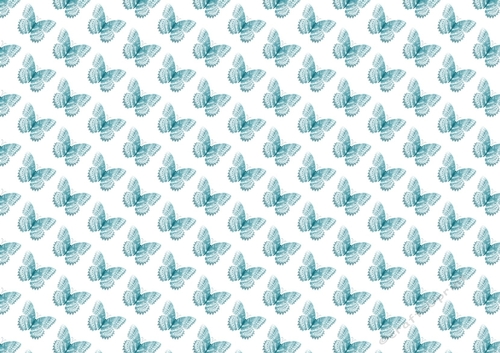 pretty blue butterflies (small white background) backing paper