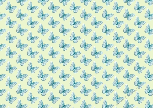pretty blue butterflies (small green background) backing paper
