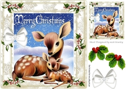 Moments with mamma cute mum and baby in holly and berry frame 8x8