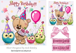 Teddys birthday party with friends 7x7