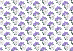 Purple and white poinsettias backing paper (small)