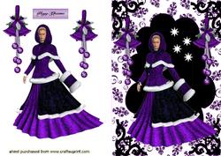 Elegant Lady in Purple