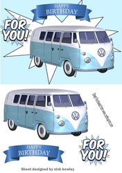 Blue Campervan  Just for you! A5