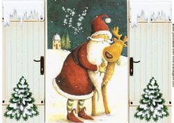 Santa & Reindeer Gatefold