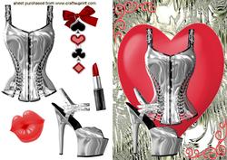 Fiery Red/silver Ladies Accessories
