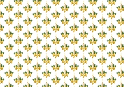 gold candles with bows backing paper