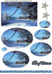 Snow on a Tree Oval Pyramids
