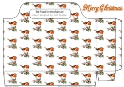 Pretty tote bag with robins on a branch