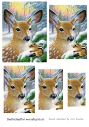 pretty deer in the snow pyramids