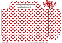 lovely small red heart tote gift bag