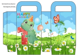 Dinasaur (1ST) Birthday gift bag