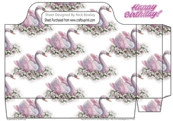 Pretty swan tote gift bag