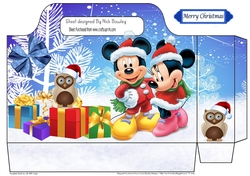 Mickey and minnie christmas tote bag