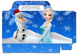Elsa and Olaf snowman tote gift bag