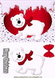 Little White Bear with Red Scarf