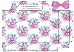 pretty watercolour pink peonies tote gift bag