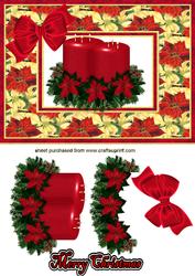 Red Candles, Red Poinsettias